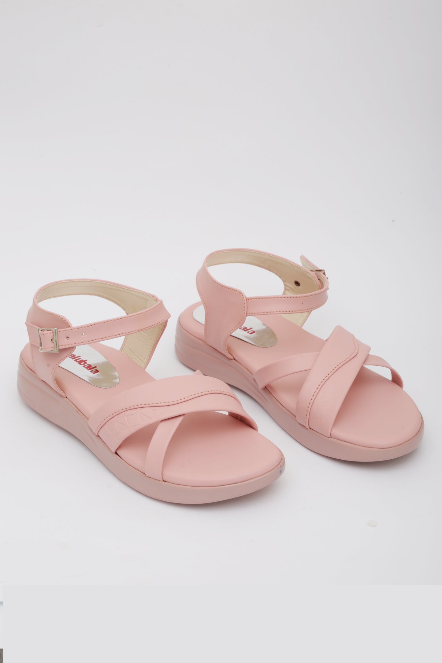 Pink Wedge Pu Sandals