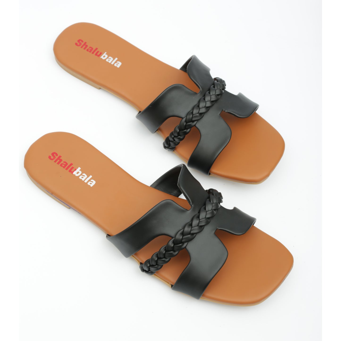 Black Braided Sandals