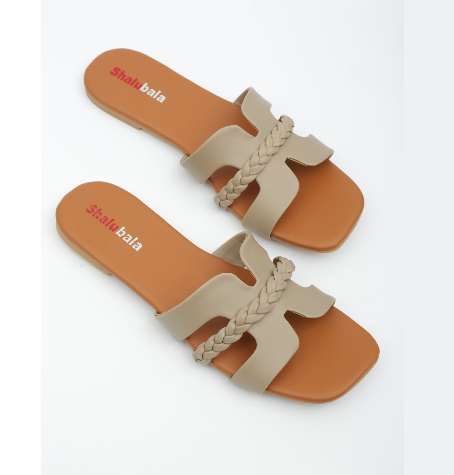 Beige Braided Sandal