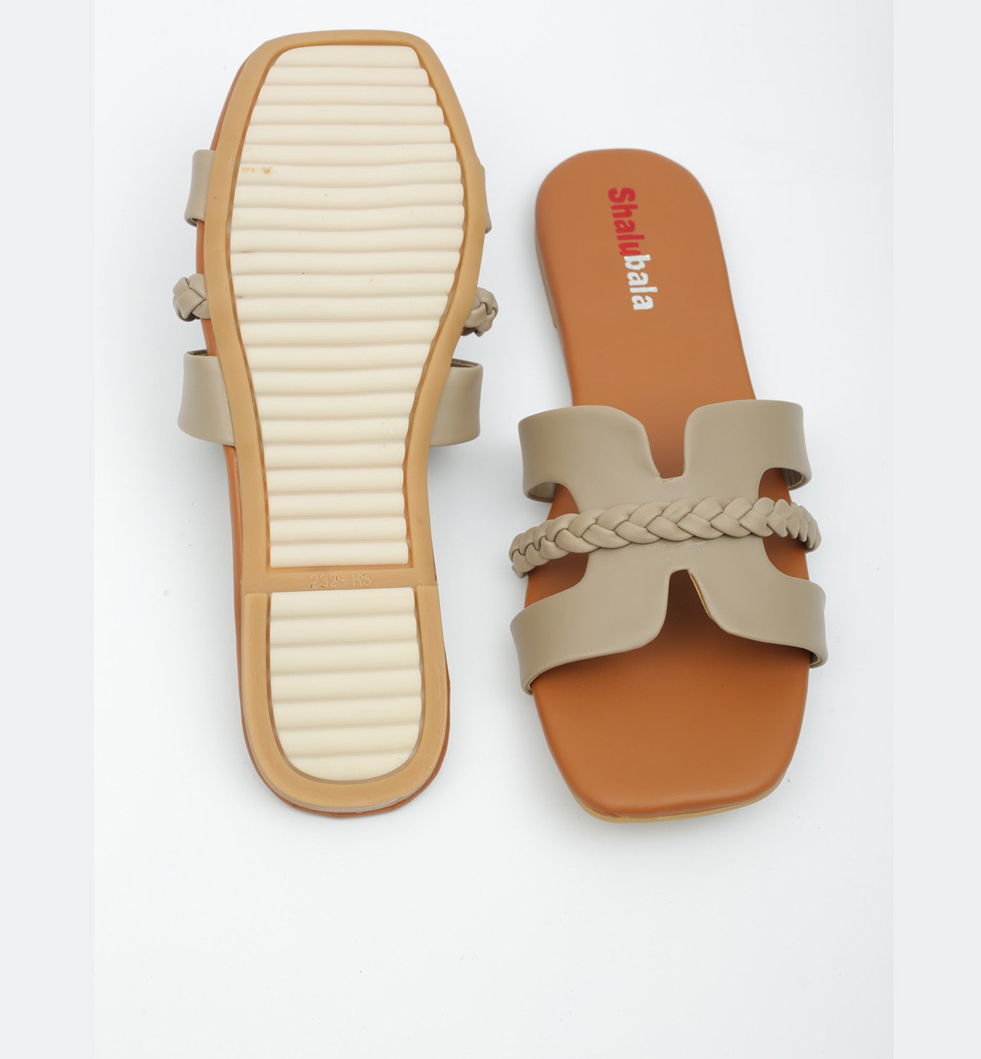 Beige Braided Sandal