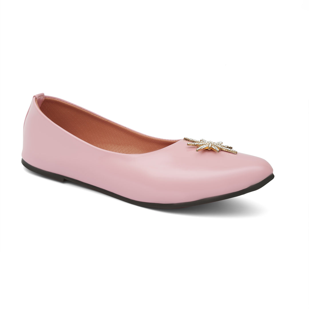 Blush Pink Star-Embellished Pumps